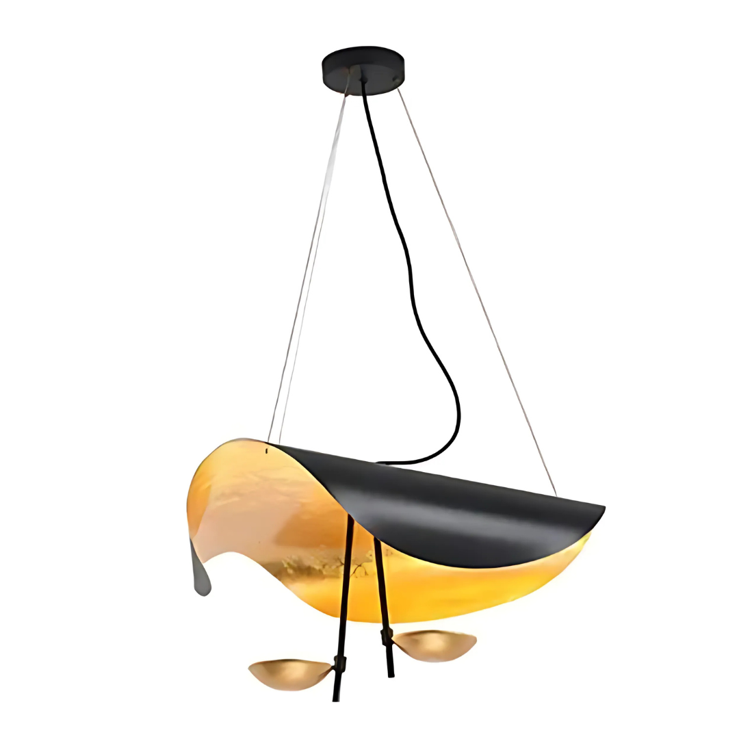 Taklampa Guldblad Modern Pendellampa Carvallo