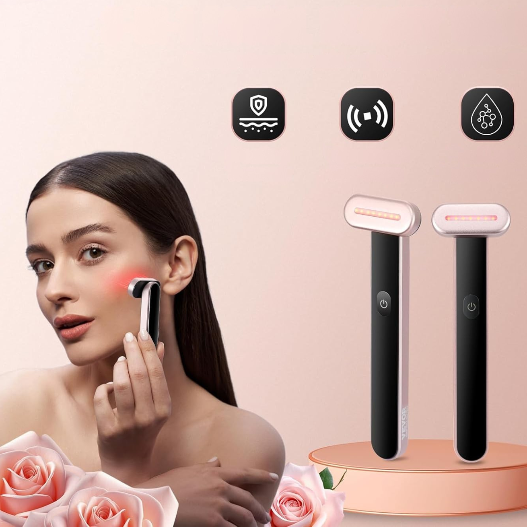 Facial Wand Röd Ljus Hudterapi Verktyg Carvallo