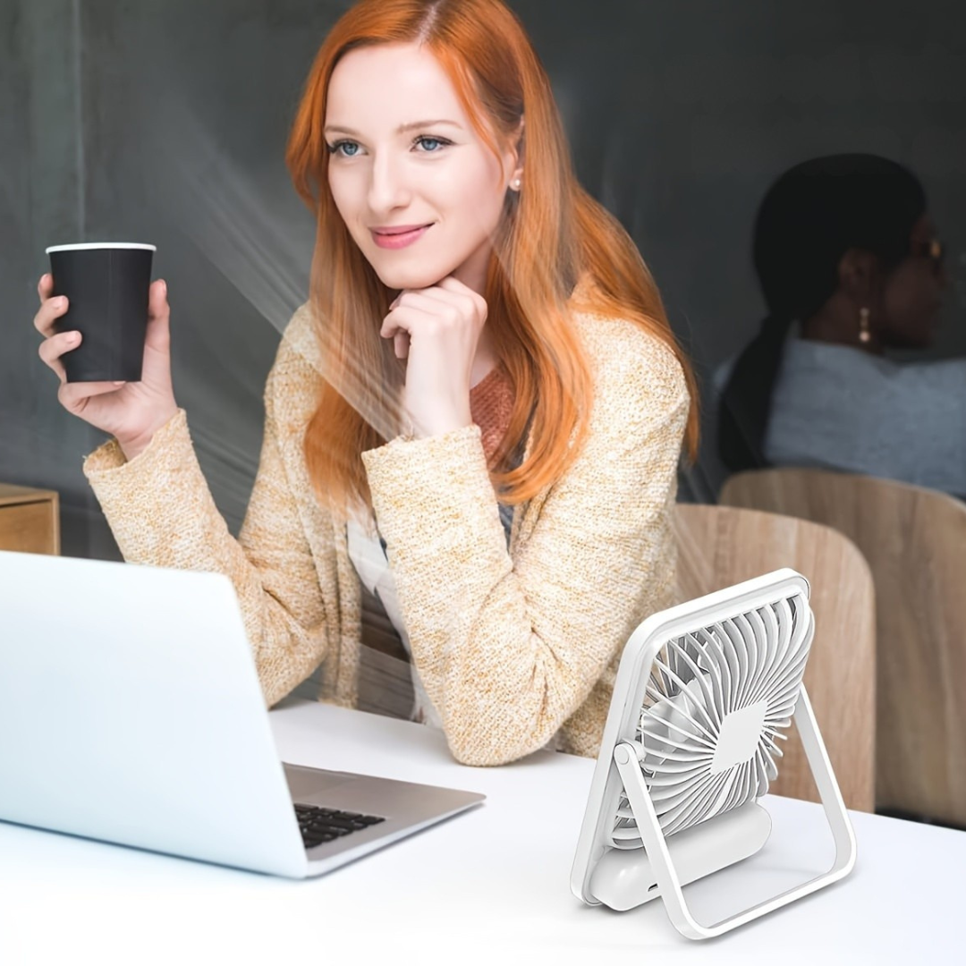 Portabel USB-uppladdningsbar bordsvifte Carvallo