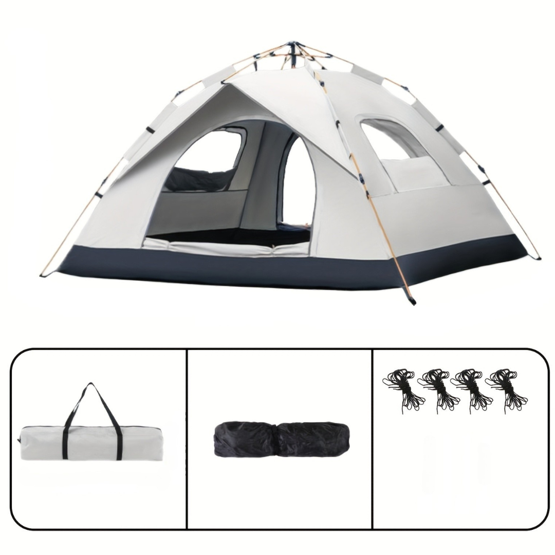 Campingtält med meshventilation och solskydd Carvallo