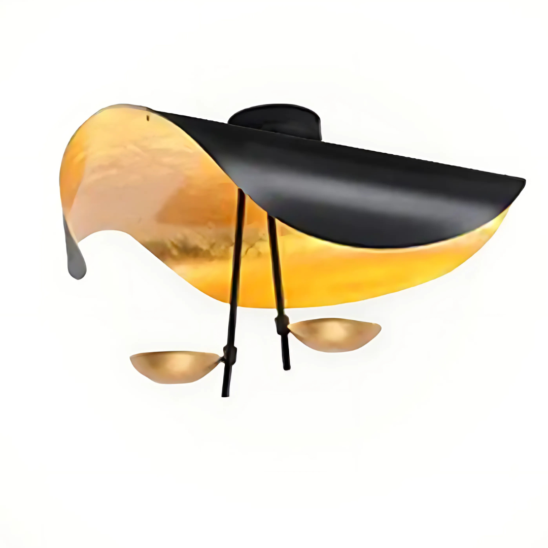 Taklampa Guldblad Modern Pendellampa Carvallo