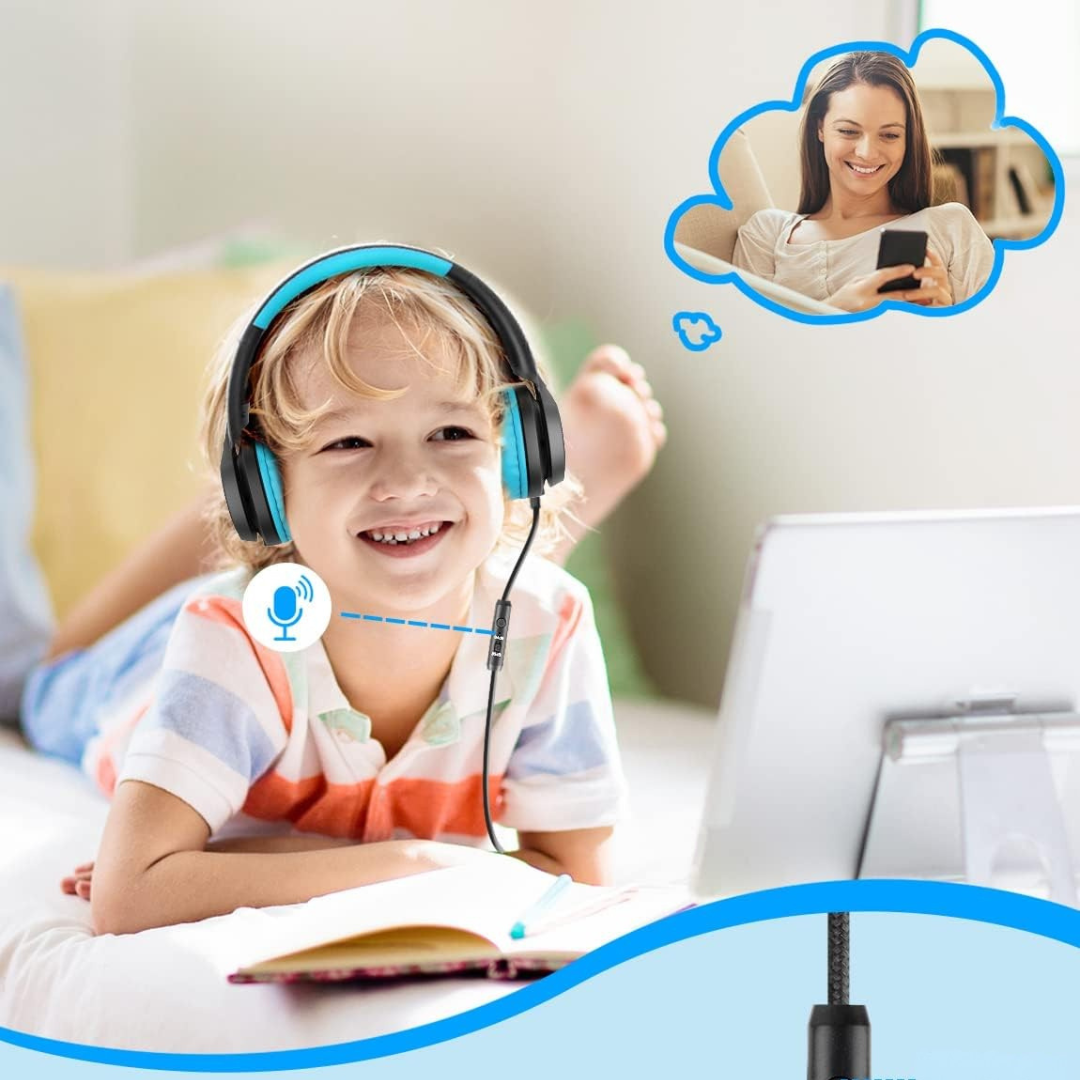 Hörlurar Barn Justerbara Fällbara Volymbegränsade Carvallo