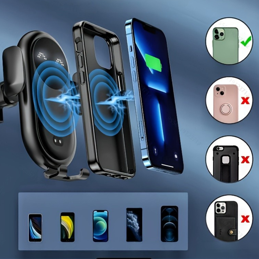 Bilhållare med trådlös laddningsfäste Carvallo