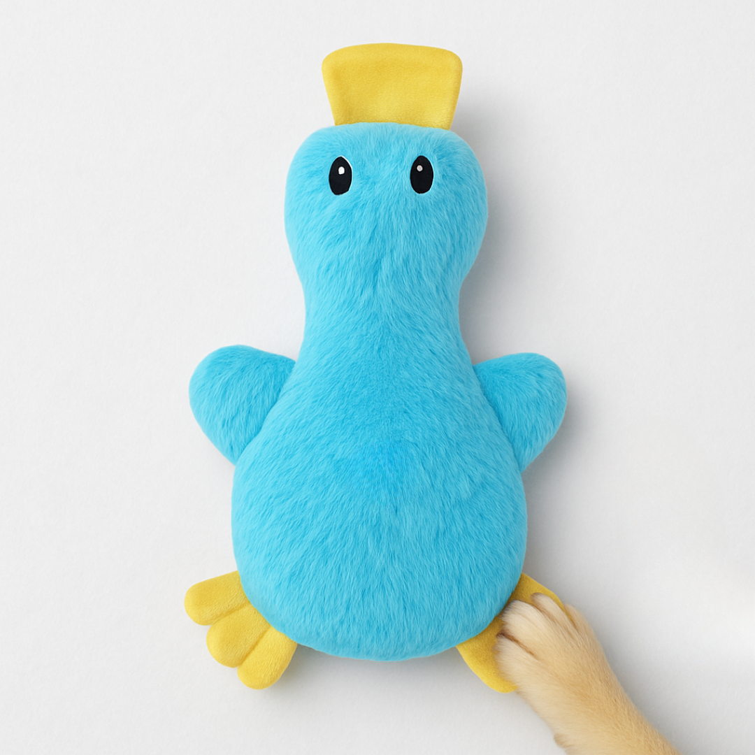 Hund Tugga Leksak Plysch Anka med Squeaker Carvallo