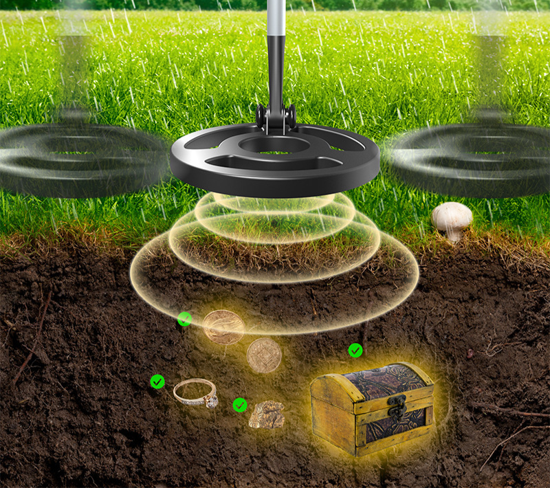 Metall Detector Lätt Justerbar Skattjägare Carvallo