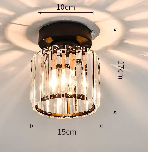 Taklampa Kristall Flush Mount Modern Armatur Carvallo