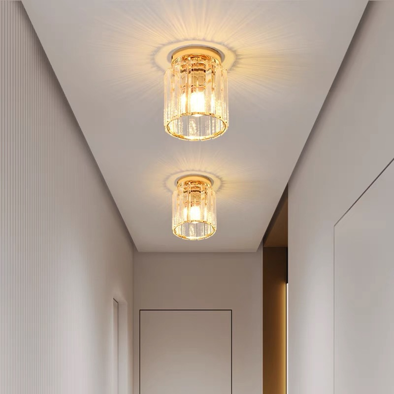 Taklampa Kristall Flush Mount Modern Armatur Carvallo