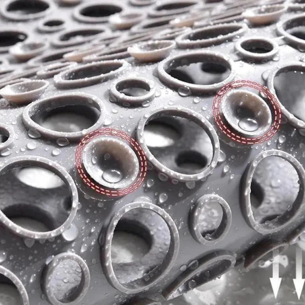 Carvallo AquaSicher | Halkfri & Antibakteriell | Hygieniskt PVC | Säkert Duschning Carvallo