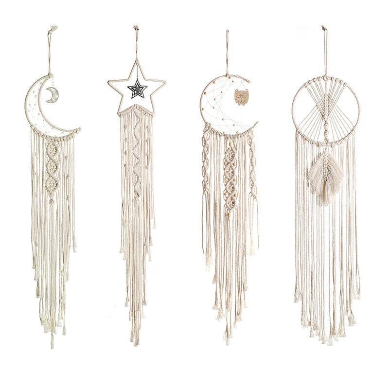 Celestial Macrame Dreamcatcher Vägghängning MILA Sverige