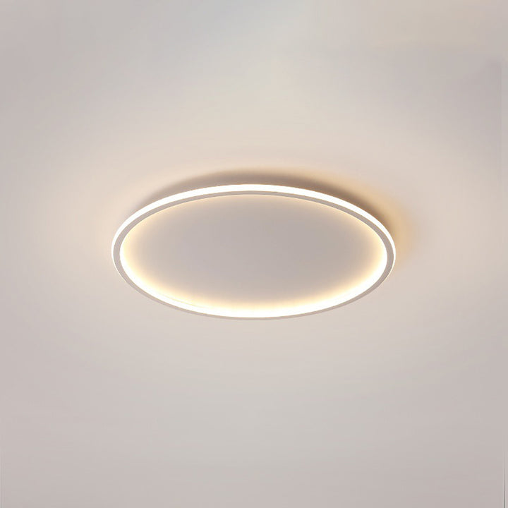 Ultra-tunn modern taklampa | Flush Mount LED för låga tak | Rund & dimbar Carvallo
