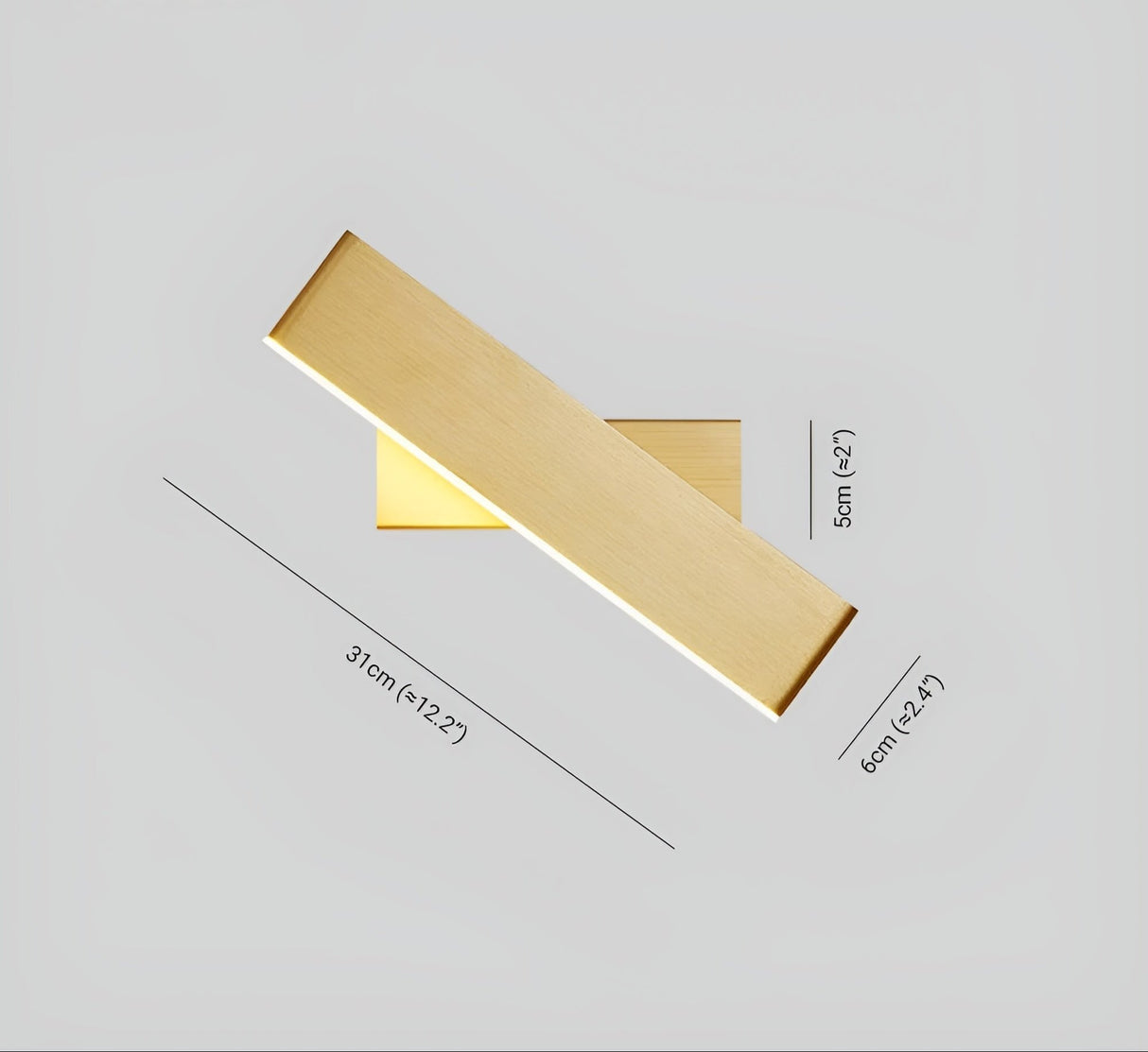 OrbitBeam Ljus - Rotbar Minimalistisk LED Vägglampa Carvallo