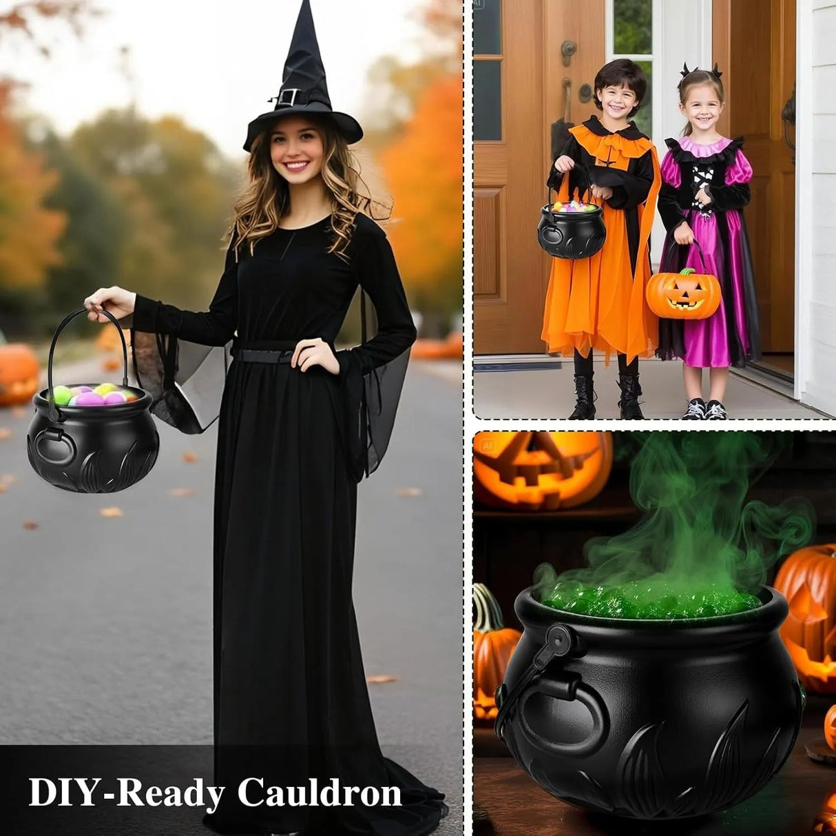 Mystic Witch Cauldron Prop – Flytande trolldryckflaska med dimmig rökeffekt MILA Sverige