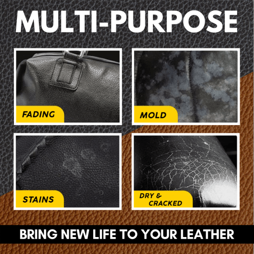 RoyaleGlow Läderåterställning Reparationskräm För Bil Återfärgningskit Carvallo