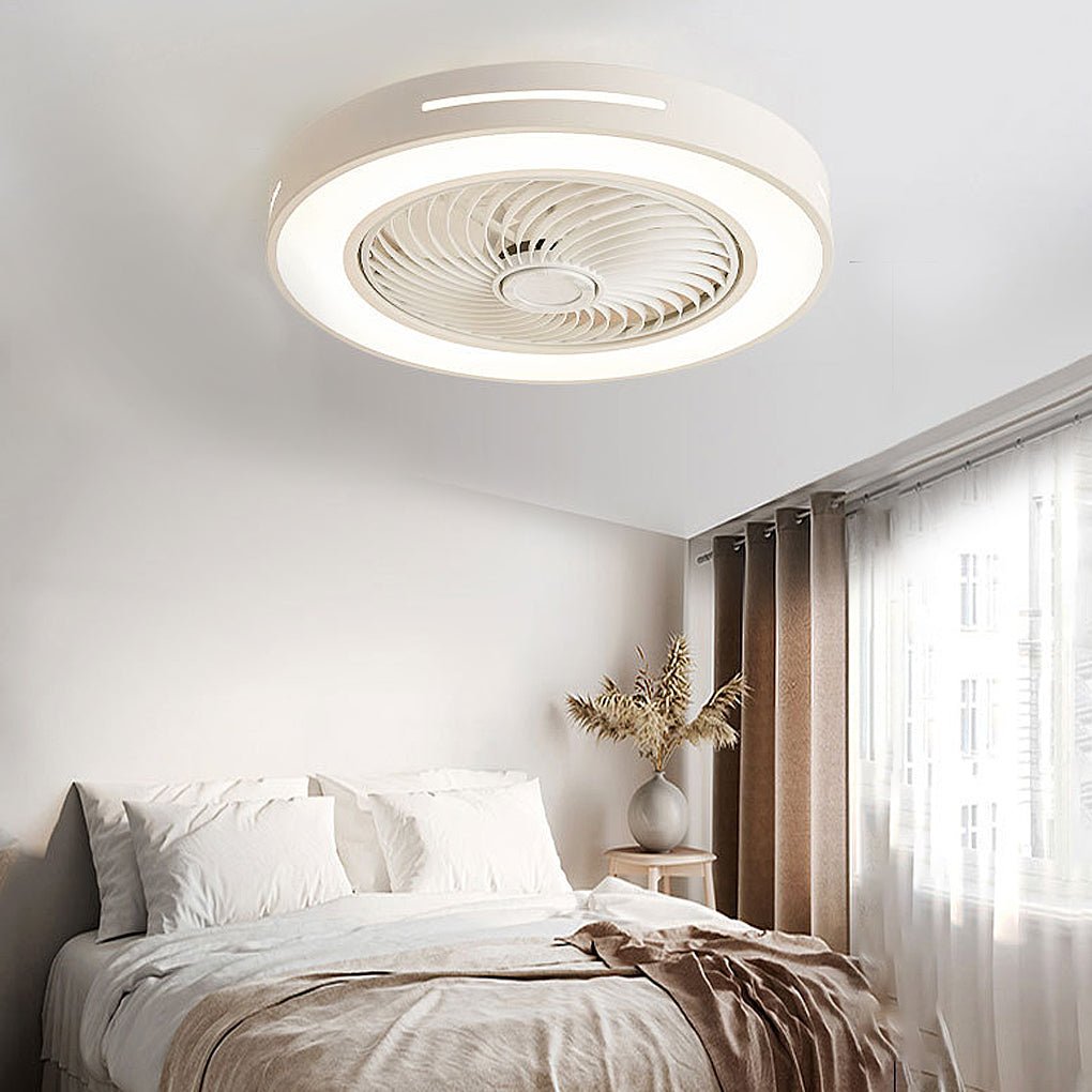 Takfläktlampa med fjärrkontroll dimbar LED Carvallo