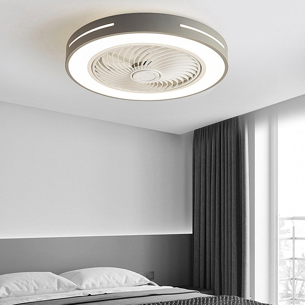 Takfläktlampa med fjärrkontroll dimbar LED Carvallo
