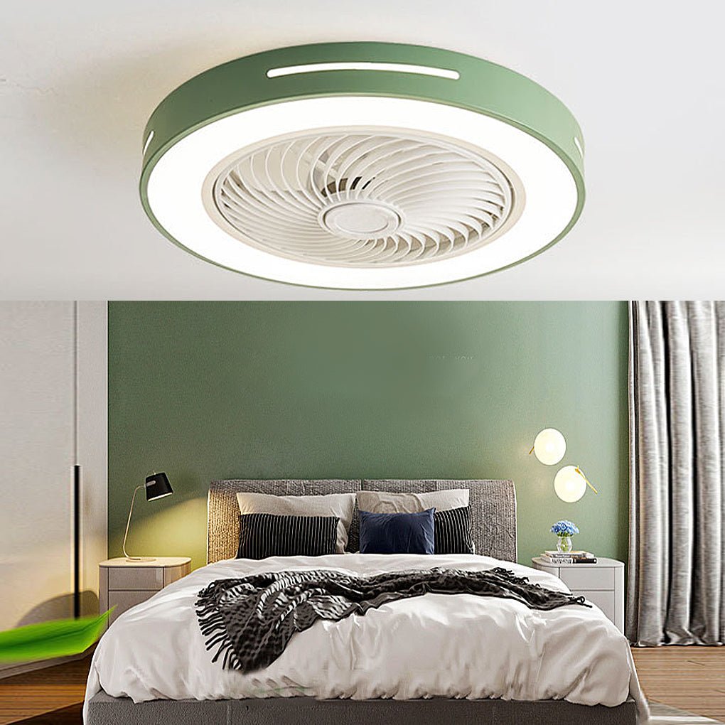 Takfläktlampa med fjärrkontroll dimbar LED Carvallo
