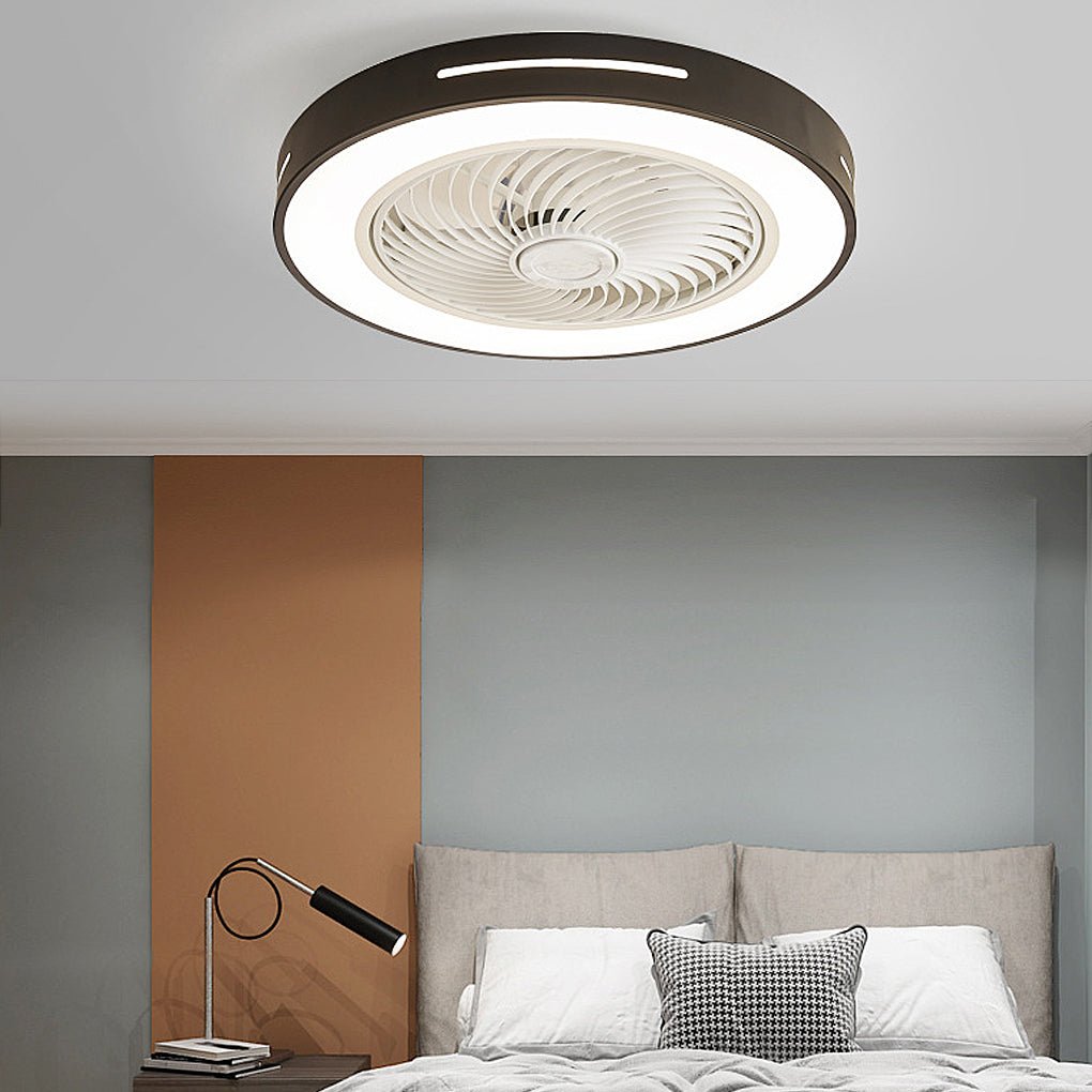 Takfläktlampa med fjärrkontroll dimbar LED Carvallo