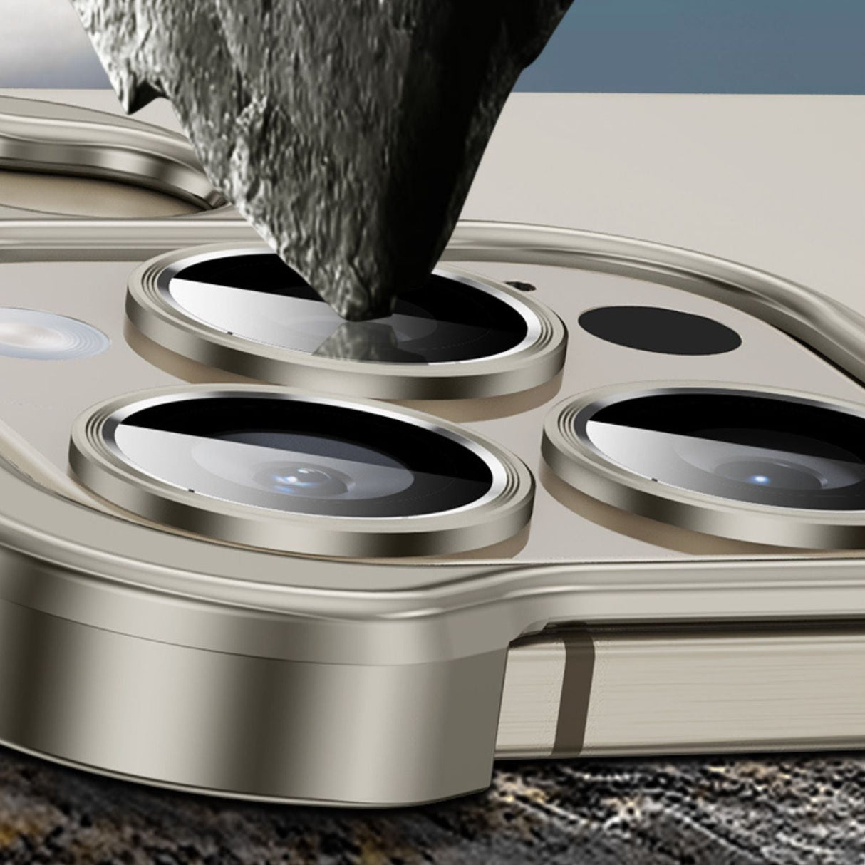 iPhone Fodral Klar Minimalistisk Metallkant Design Carvallo