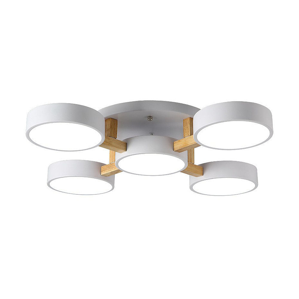 LED Taklampa med Modern Design i Trä Carvallo