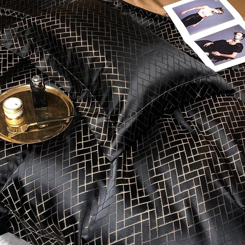 Noir Jasmine Svart Kuddcase (Set av 2) Carvallo