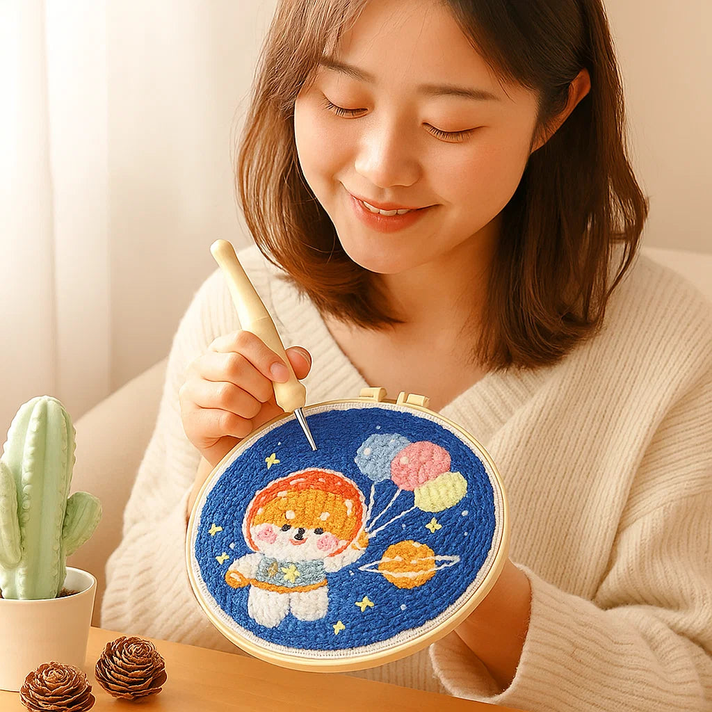 Avkopplande Stickset med olika designer Carvallo