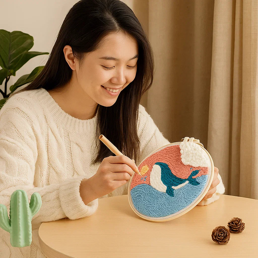 Avkopplande Stickset med olika designer Carvallo