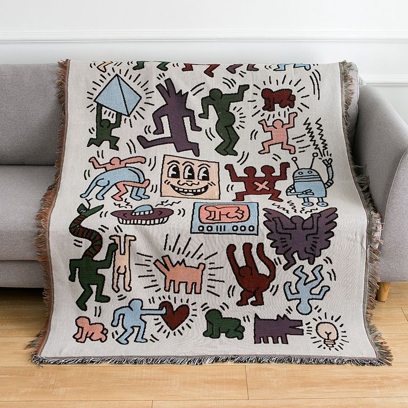 Keith Haring pusselfilt för mysig komfort Carvallo