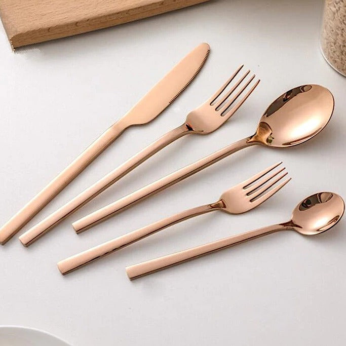 Bestickset Rostfritt Stål Modern Silver 30 delar Carvallo