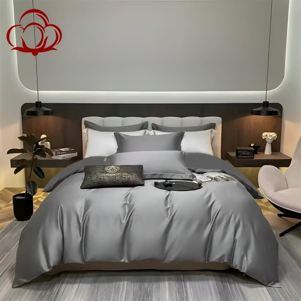 CuddleCloud Bäddsatser - Högkvalitativa sängöverdrag i mjuk bomull Carvallo