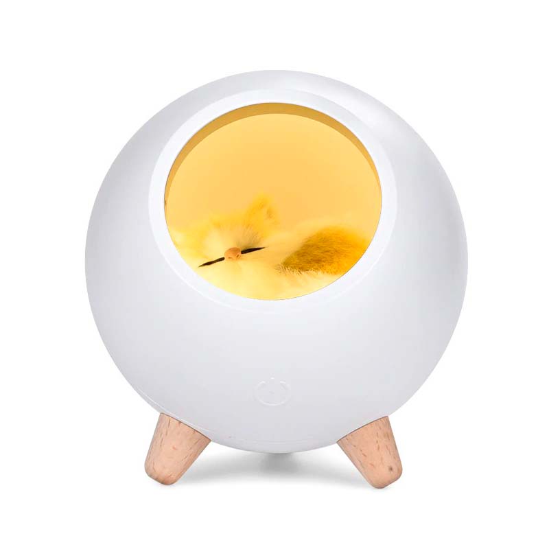 Katt utan sladd Barns sänglampa - Uppladdningsbar söt design Carvallo