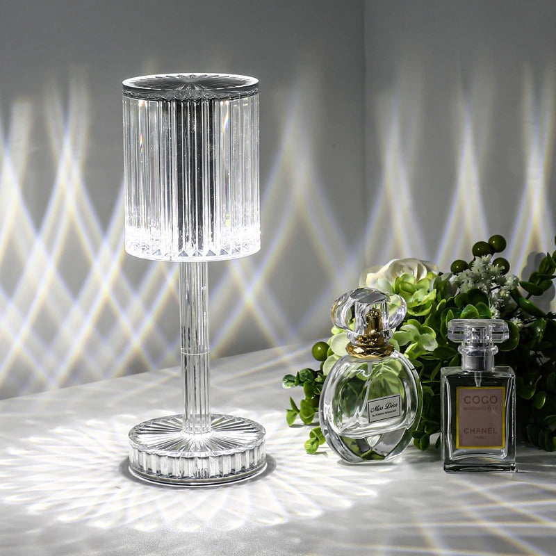 Rund diamantformad LED-nattduksbordslampa med Aluminiumkropp Carvallo