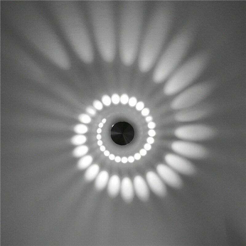 Minimalist Spiral Vägg Nattlampa med LED Touch Control Carvallo