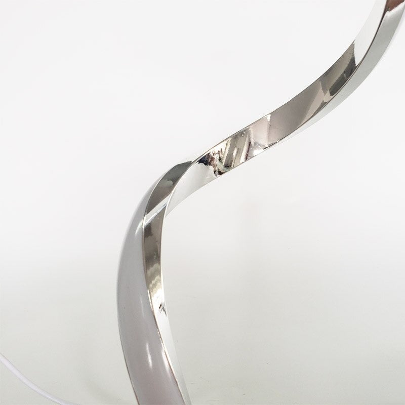 Spiral Bordslampa i Modern Aluminium – Sänglampa med LED & Varmt Ljus Hemnix