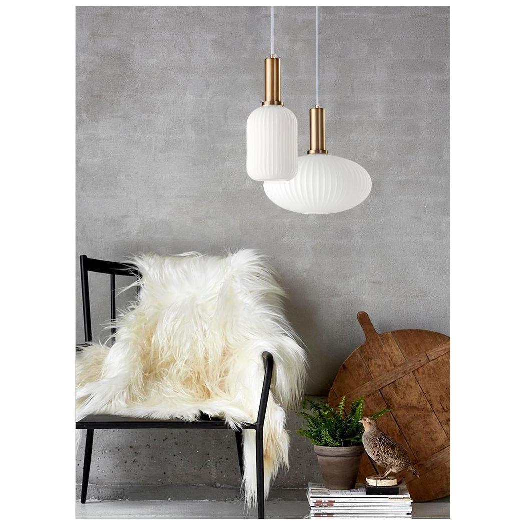 Hängelampa i färgat glas – Vintage & Dekorativ | För vardagsrum & matsal Carvallo