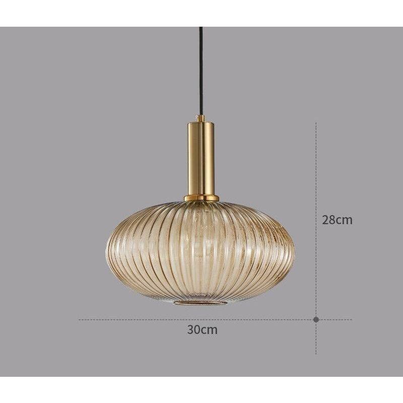 Hängelampa i färgat glas – Vintage & Dekorativ | För vardagsrum & matsal Carvallo