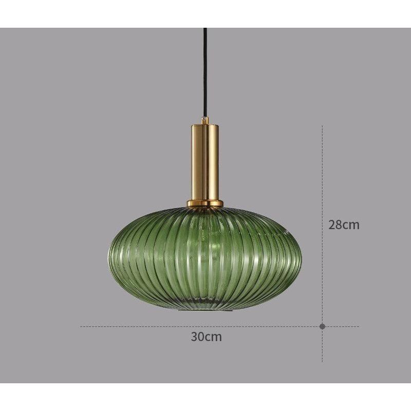 Hängelampa i färgat glas – Vintage & Dekorativ | För vardagsrum & matsal Carvallo