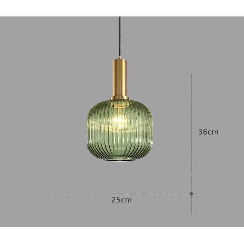 Hängelampa i färgat glas – Vintage & Dekorativ | För vardagsrum & matsal Carvallo