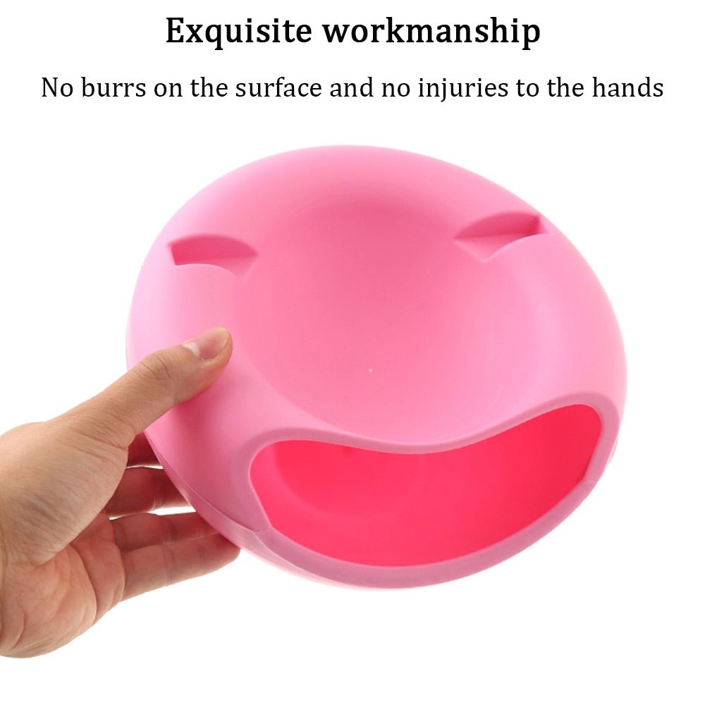 2-i-1-skål med telefonhållare – Smart snacksorganisatör för soffan och avkopplande stunder MILA Sverige