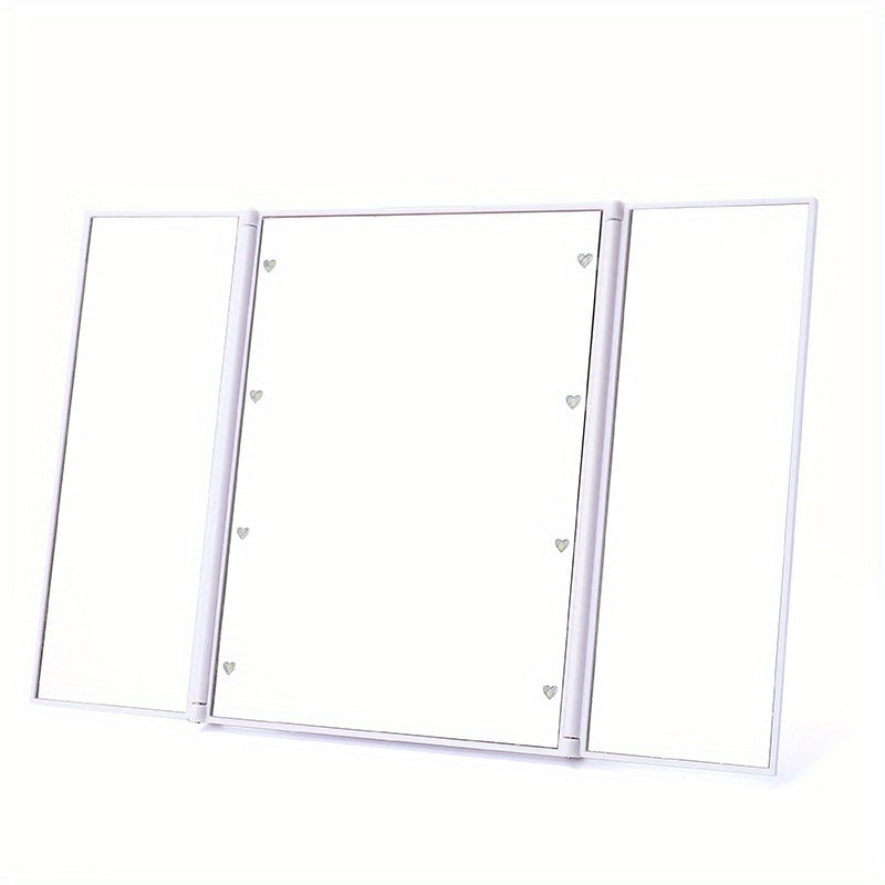 Makeup Spegel med LED-lampor och Trifold Design Carvallo