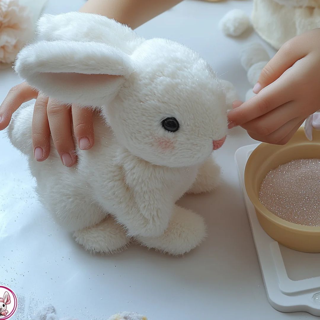 Plush Bunny Toy med mjuk päls och detaljer Carvallo