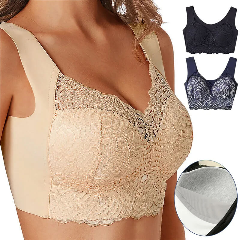 ComfortMax - Plus Size Sömlös BH för Kvinnor M-5XL - Trådlös Minimizer - Push Up-Personligt-BB-Hemnix