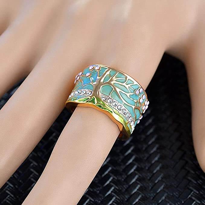Lucky Tree Opal Ring-Jewelry for women-Hemnix-Hemnix