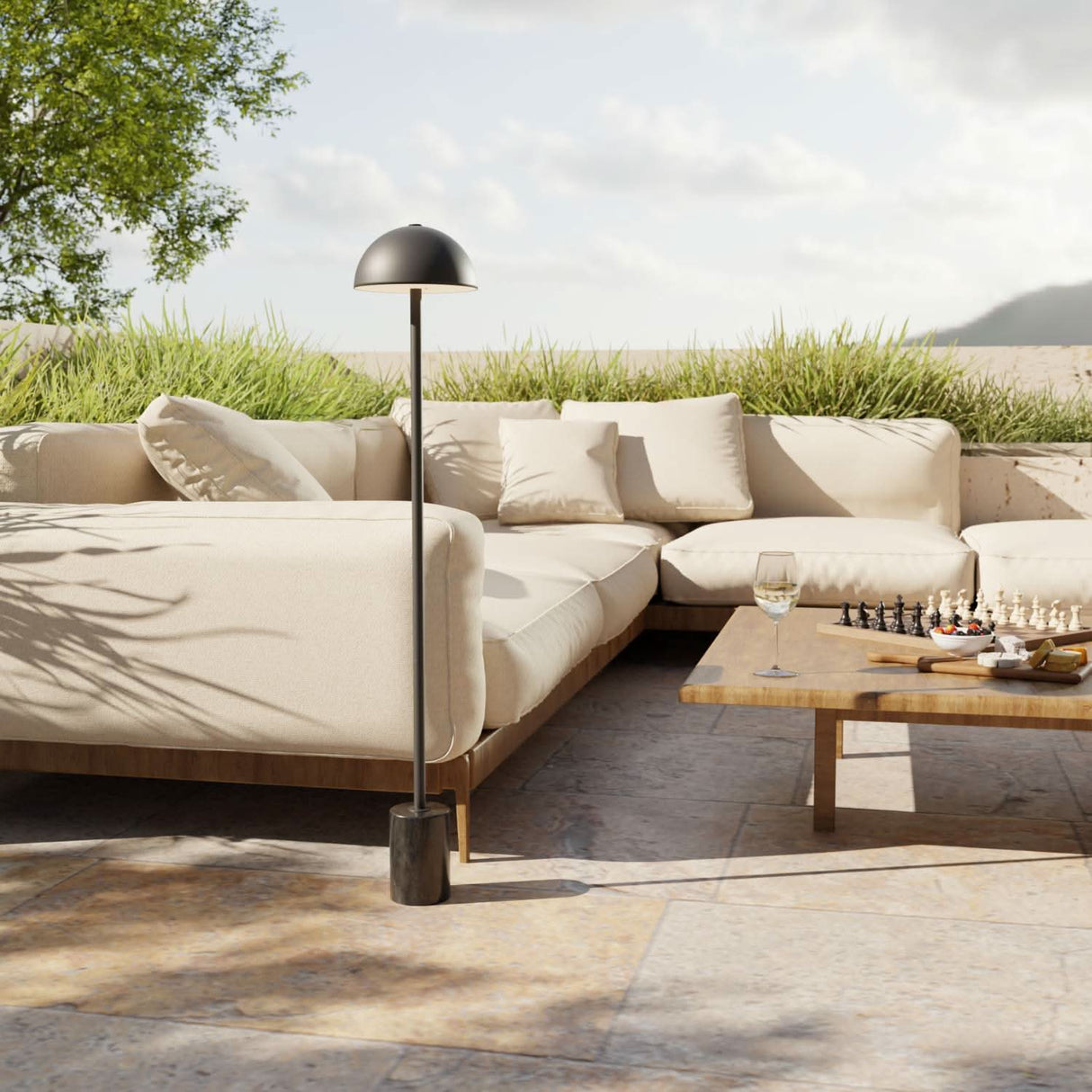 Aurora Batteridriven Golvlampa Carvallo