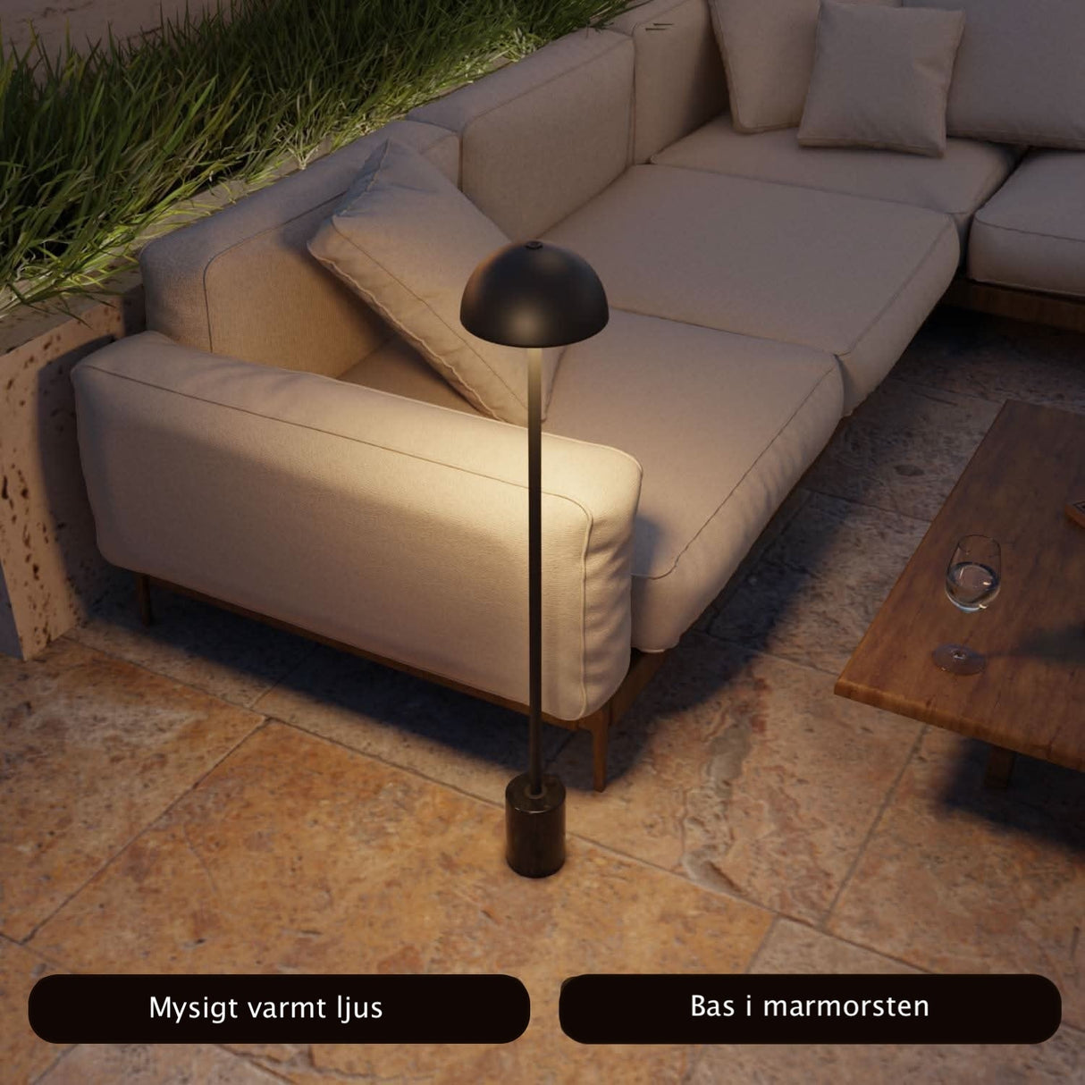 Aurora Batteridriven Golvlampa Carvallo