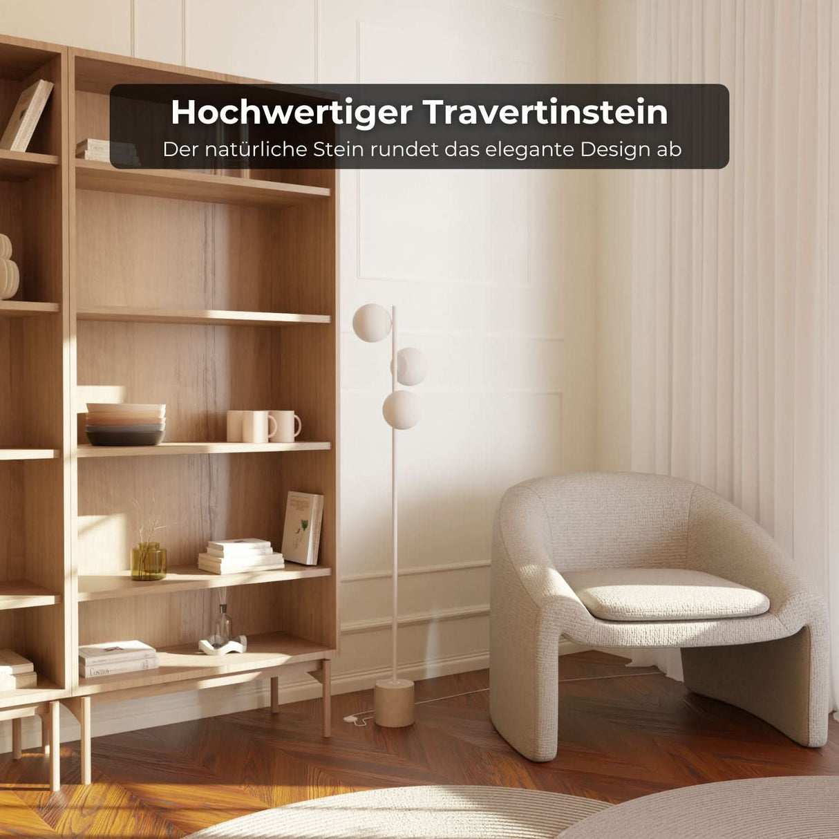 Rovea Designer Golvlampa Carvallo