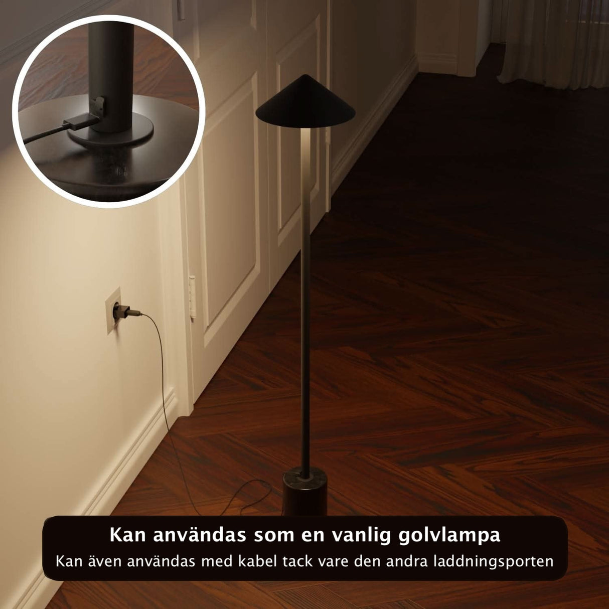 Saphira Akku Golvlampa Carvallo