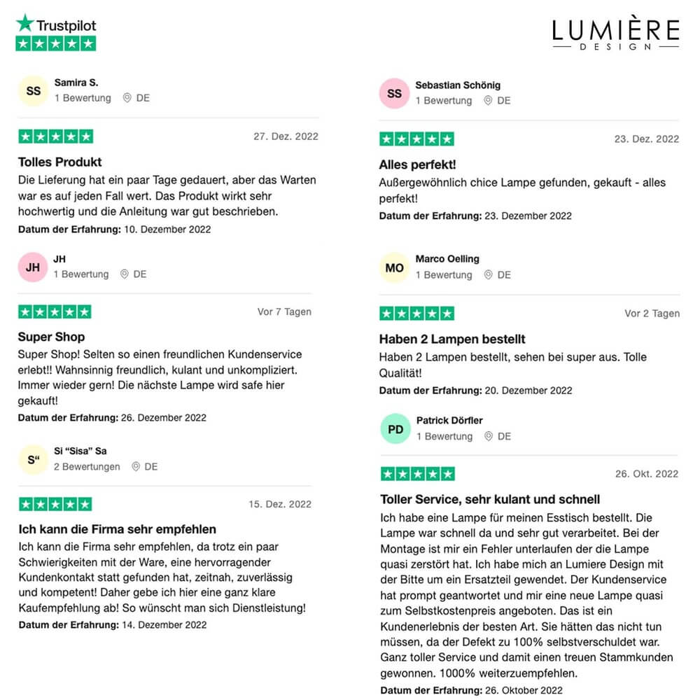 Revaris Designer Taklampa Carvallo