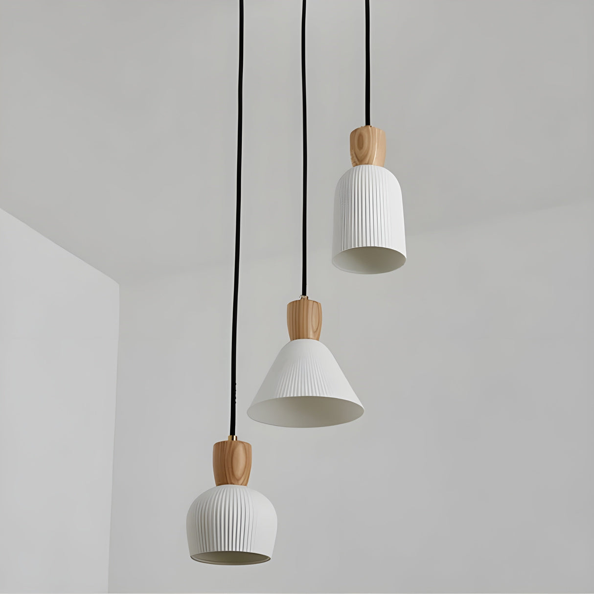 SereniGlow Light - Keramisk Japansk LED Pendellampa Carvallo