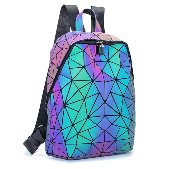 Geometrisk Kvinnor Ryggsäck Luminös Väska Carvallo
