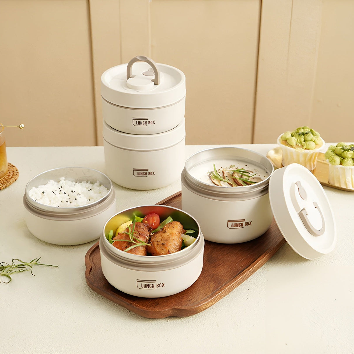 Isolerad lunchbox – Flera fack & läckagesäker | Inkl. bärväska Carvallo